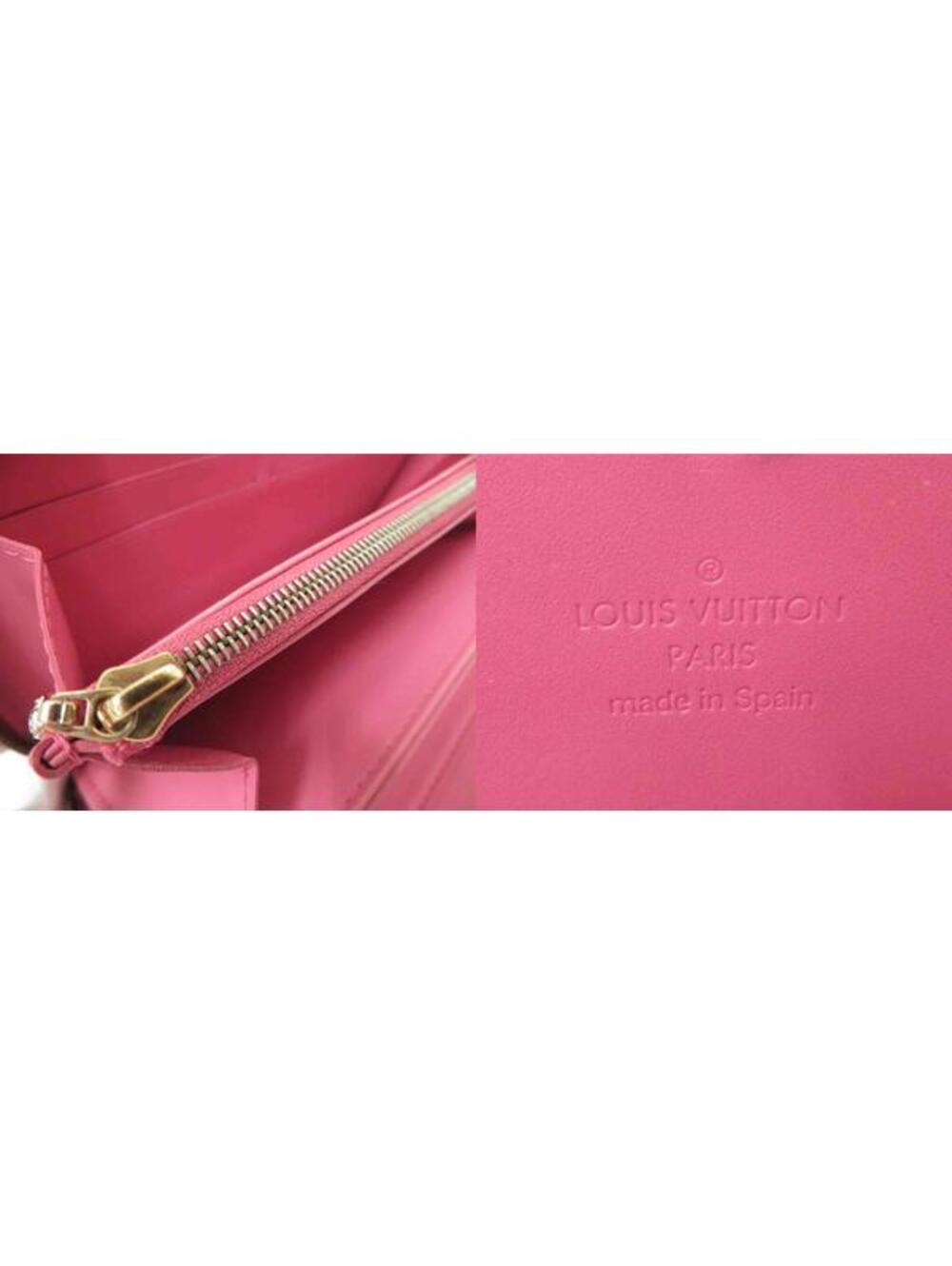 $970 Louis Vuitton Vernis Zippy Wallet Rose Litchi - Picture 13 of 15